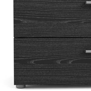 Commode Petra Noir - En partie en bois massif - 81 x 69 x 41 cm