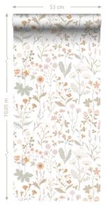 Tapete Feldblumen 7384 Multicolor - 53 x 1005 x 1005 cm