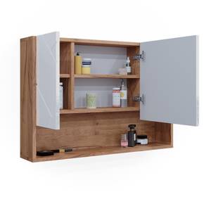 Armoire de toilette Irma 40506 Marron - Bois manufacturé - 80 x 55 x 17 cm