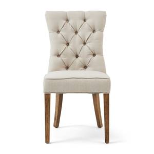 Chaise Balmoral Dining Chair FlandFlax Beige - Textile - 55 x 99 x 67 cm