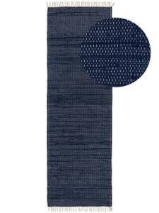 Tapis Tom - matériau recyclé Bleu - 80 x 250 cm