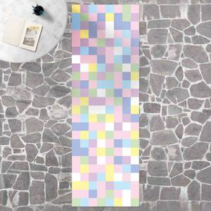 Buntes Mosaik Zuckerwatte 80 x 240 cm