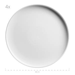 Tafelservice Vada (12-tlg) Weiß - Porzellan - 26 x 1 x 26 cm