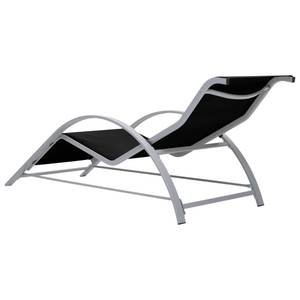 Chaise longue Noir - Métal - 60 x 66 x 167 cm