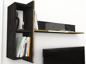 TV-Wand CADEBA Schwarz - Stein - 31 x 35 x 180 cm