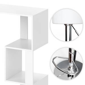 Ensemble de table de bar Vincent 33330 Blanc