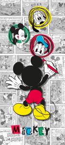 Poster Mickey Maus Naturfaser - Textil - 90 x 202 x 202 cm