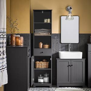 Meuble Colonne Salle de Bain BZR17-DG Gris