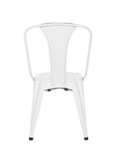 Chaise metal industriel BROOK (lot de 2) Blanc