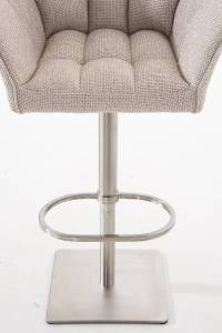 Barhocker Damaso Beige - Silber