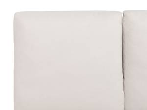 Lit double MELLE Beige - Crème - Largeur : 196 cm