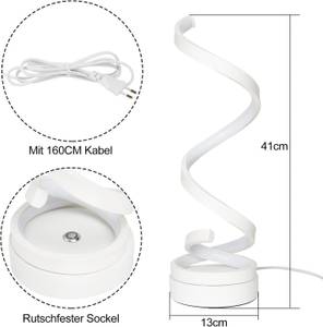 LED Tischleuchte Spirale Weiß