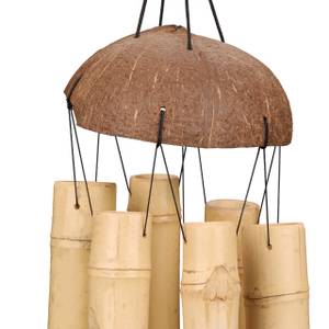 Bambus Windspiel Braun - Bambus - Naturfaser - 14 x 72 x 14 cm
