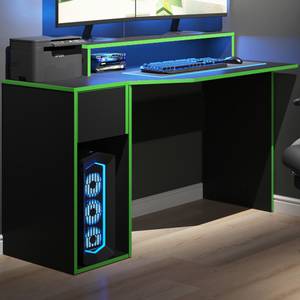 Bureau ordinateur Kron noir/vert set 2 Noir - Vert