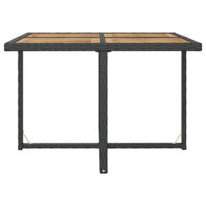 Garten-Essgruppe (9-teilig) 42530 Schwarz - Polyrattan - Holzart/Dekor - 109 x 74 x 109 cm