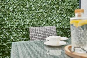 Sichtschutz mit Blättern Efeu Grün - Kunststoff - 200 x 100 x 5 cm