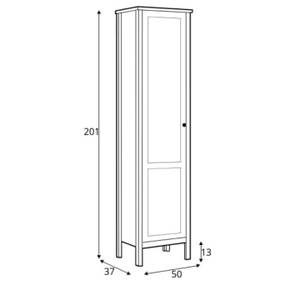 Standregal FARGE 50 x 201 cm