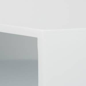 Table d'appoint avec casier support Blanc - Bois manufacturé - 46 x 48 x 40 cm