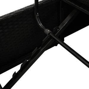 Chaise longue Noir - Métal - 60 x 60 x 195 cm