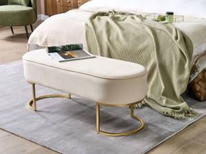 Banc MILRY Beige - Crème - Doré