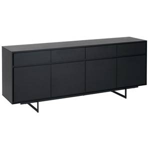 Sideboard Tokyo Schwarz Schwarz - Holzwerkstoff - 205 x 82 x 45 cm