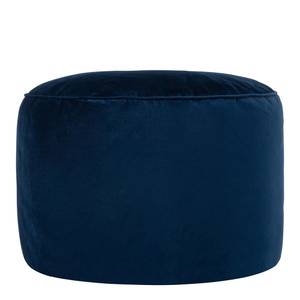 Runder Sitzpuff Milano Blau - Kunststoff - 55 x 35 x 55 cm