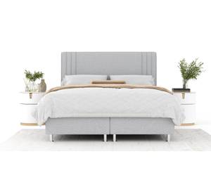 Boxspringbett Casone Hellgrau - Breite: 200 cm