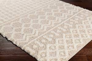 Hochflor Boho Shaggy Teppich DUBAI Beige - Kunststoff - Textil - 160 x 5 x 220 cm