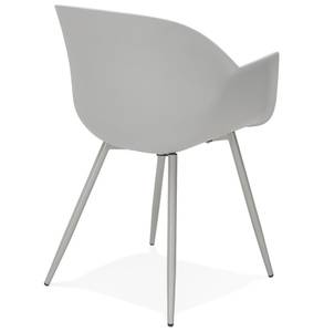 Fauteuil KELLY Gris - Métal - 60 x 85 x 60 cm