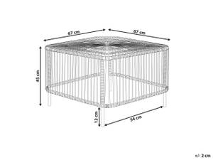 Table basse CESENATICO 67 x 45 x 67 cm