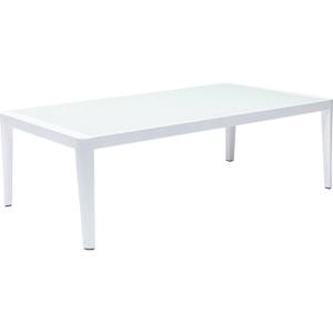 Table basse Tiki Blanc - Métal - 108 x 31 x 59 cm