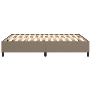 Cadre de lit 3016024-6 Noir - Taupe - Largeur : 140 cm