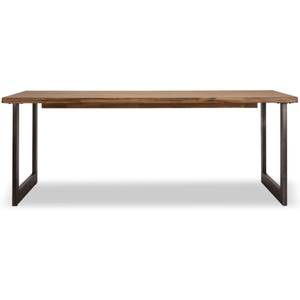 Table Mallorca Marron 100x200 cm Marron - Bois massif - Bois/Imitation - 200 x 75 x 100 cm