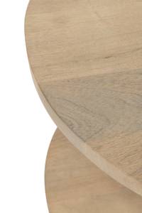 Table de salon eli 2 étages bois Beige - Bois massif - 8 x 48 x 48 cm