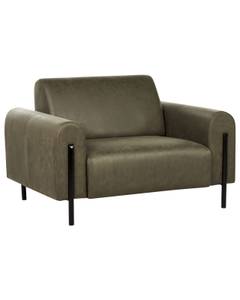 Fauteuil ASKIM Noir - Vert foncé - Vert