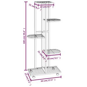 Jardinière 3013546 Blanc - Hauteur : 100 cm