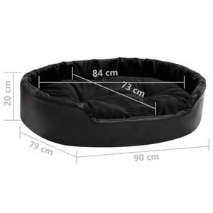 Hundebett 3006178-2 Schwarz - 90 x 20 x 79 cm