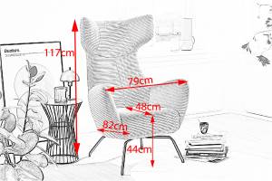 Fauteuil LOTTE Cord Vert