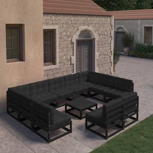 Salon de jardin (lot de 10) 3009756-2 Anthracite - Noir