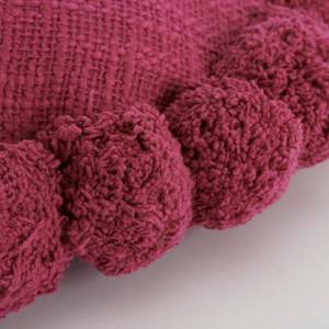 Coussin Pom pon Mauve - Textile - 40 x 10 x 40 cm