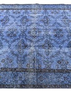 Teppich Ultra Vintage DCCCLVII Blau - Textil - 160 x 1 x 272 cm