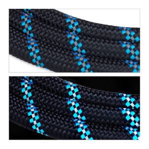 Laisse noire de 150 cm pour chien Noir - Bleu - Gris - Métal - Matière plastique - Textile - 165 x 3 x 5 cm