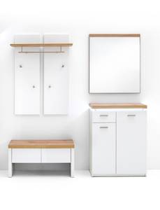 Garderobe Claire 33-OK (4-teilig) Weiß - Holzwerkstoff - Holzart/Dekor - 166 x 198 x 38 cm