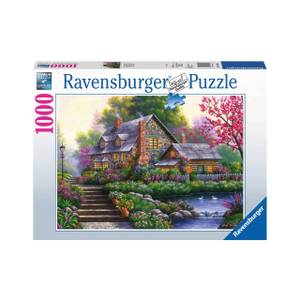 Puzzle Romantisches Häuschen 1000 Teile Papier - 28 x 6 x 38 cm