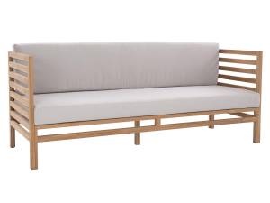 Gartensofa LINERI Beige - Holzwerkstoff