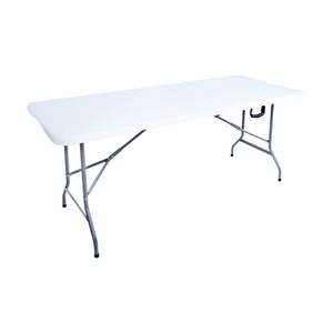 Klapptisch Ligustro Weiß - Metall - Kunststoff - 74 x 74 x 180 cm