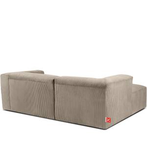 Ecksofa BUFFO 4-Sitzer Beige - Breite: 237 cm - Armlehne beidseitig montierbar - Ecke davorstehend links - Ottomane davorstehend links