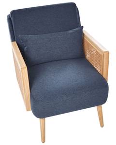 Fauteuil ORUM Bleu - Chêne clair