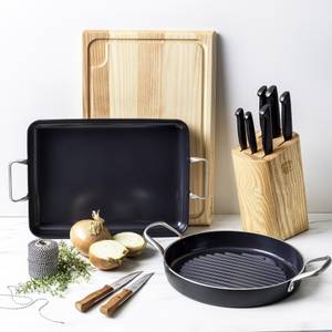 Steakmesser Chop & Grill 2er Set Braun - Naturfaser - 2 x 2 x 1 cm