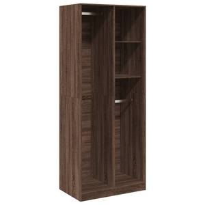 Kleiderschrank 298537-4 Dunkelbraun - Breite: 80 cm